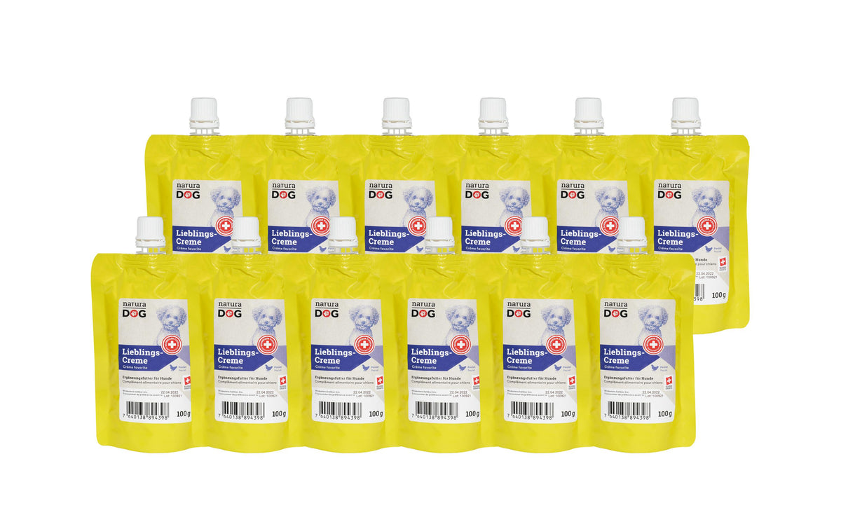 naturaDog, Lieblingscreme Poulet Multipack,