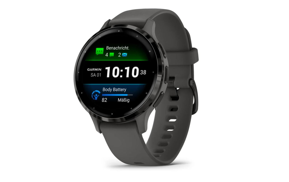 GARMIN, Sportuhr Venu 3S Kieselgrau / Schie