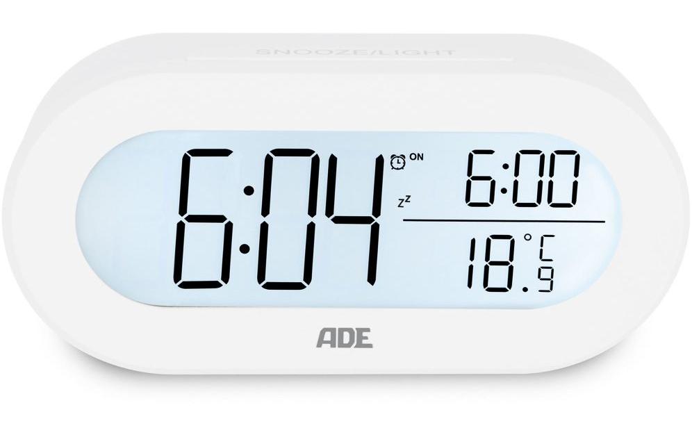 ADE digitaler Wecker , Weiss