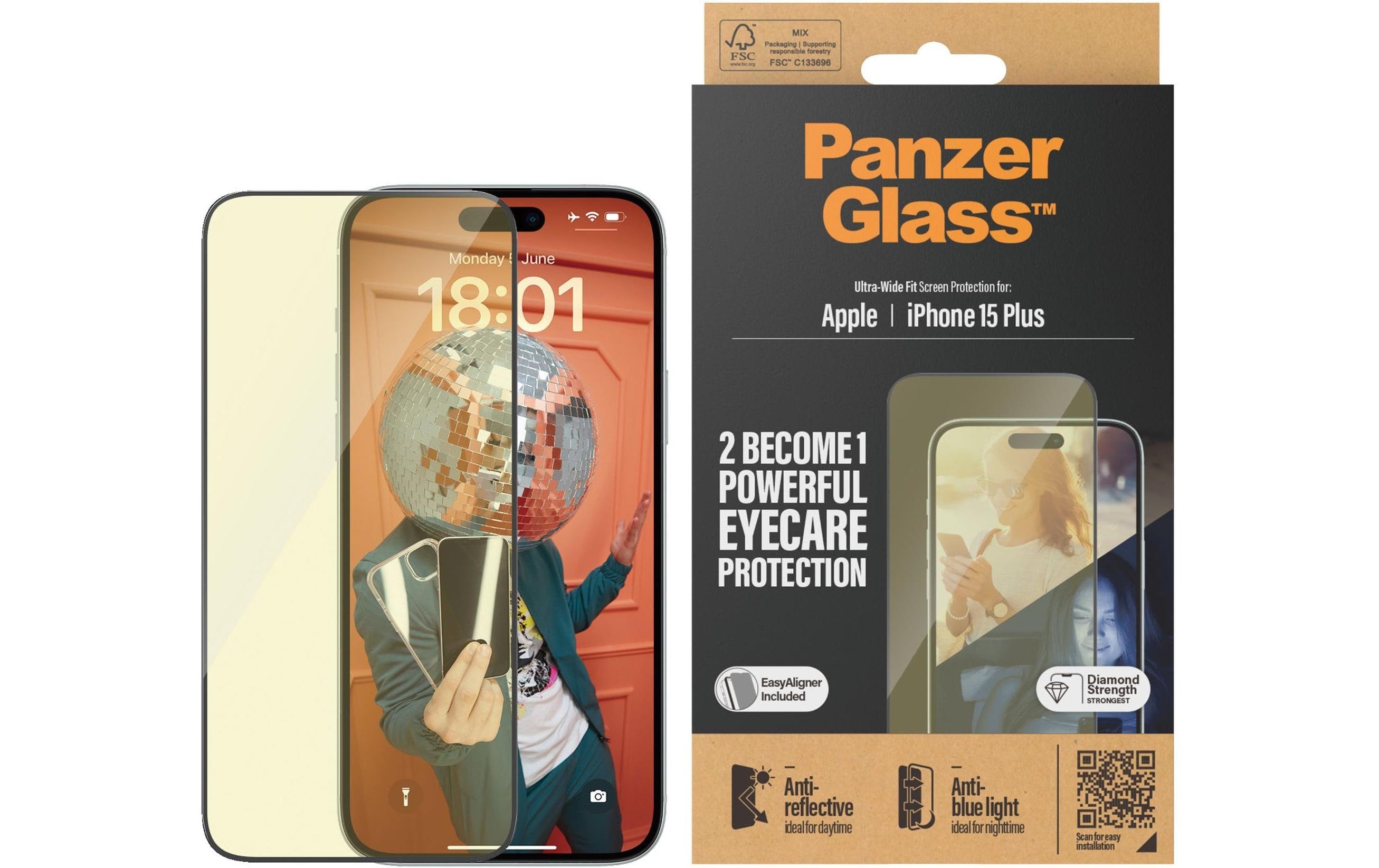 PANZERGLASS Clear Glass, UWF, AR, ABL