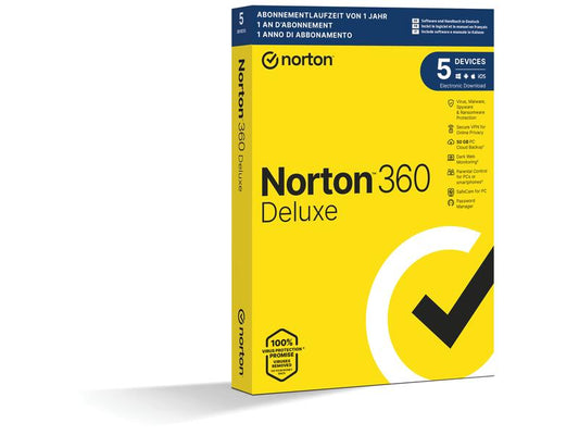 Norton | Norton 360 Deluxe | Box, 5 Device, 1 Jahr