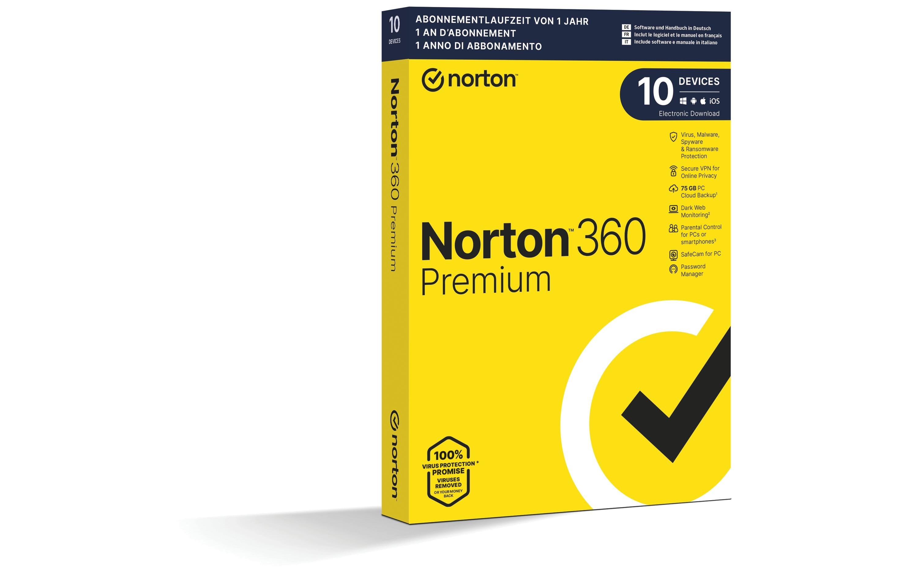 Norton, Norton 360 Premium Box, 10 Device,