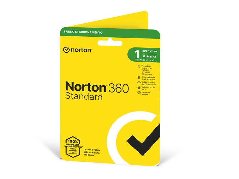 Norton | Norton 360 Standard | Sleeve, 1 Dev., 1yr, 10GB Cloud Speicher