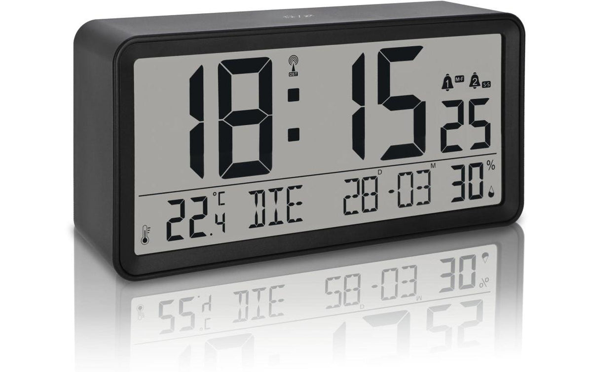 ADE Tisch oder Wanduhr, Schwarz