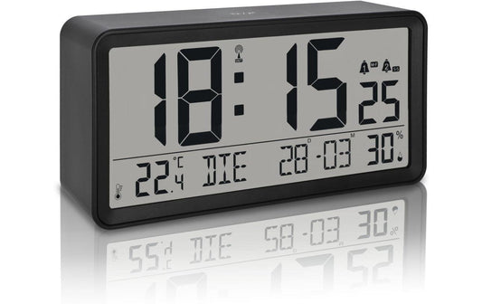 ADE Tisch oder Wanduhr, Schwarz