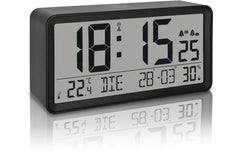 ADE Tisch oder Wanduhr, Schwarz