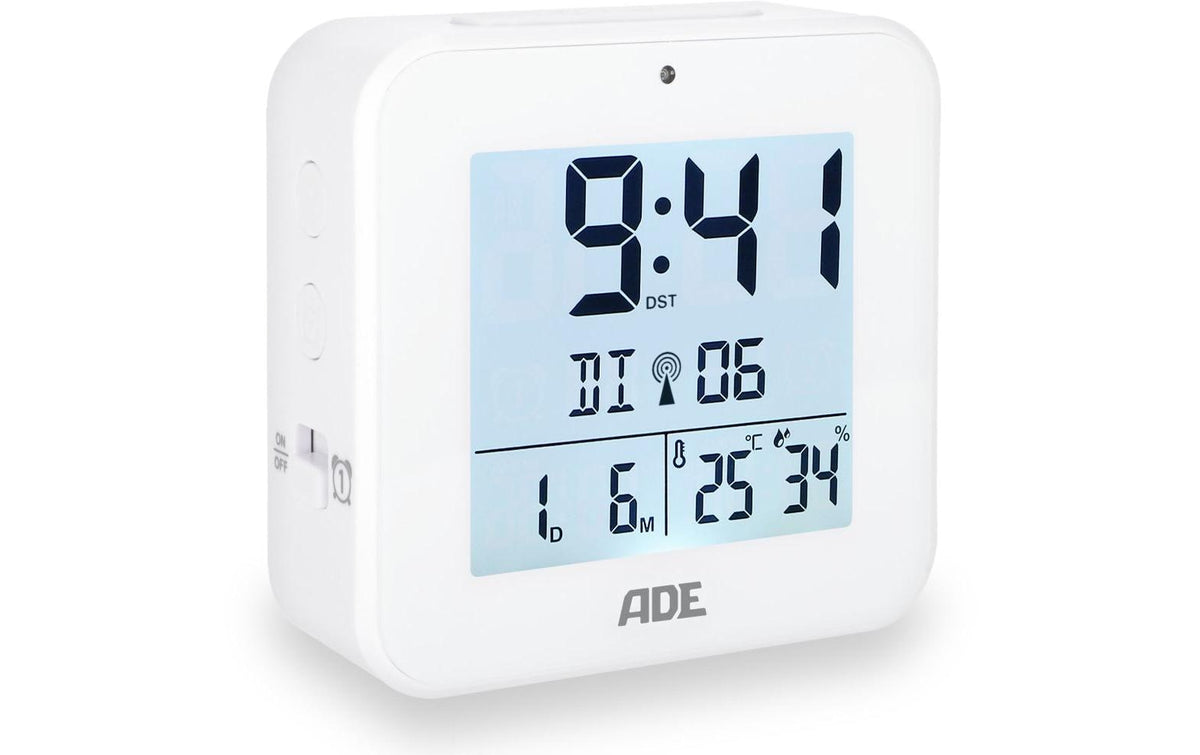 ADE Funkwecker Weiss, Nachtlichtsensor