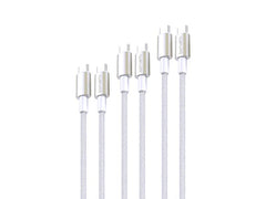 4smarts | USB2.0-Kabelset C-C. 1m,1,5m, 3m | 60Watt Fast Charging, Digital Adapter,Nylon