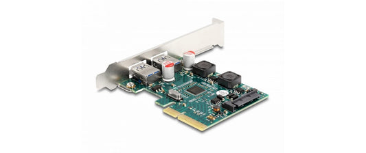 Delock | PCI Express x4 Karte zu 2 x extern | USB 10 Gbps Typ-A Buchse