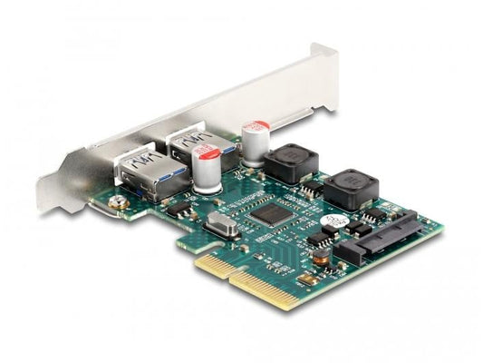 Delock | PCI Express x4 Karte zu 2 x extern | USB 10 Gbps Typ-A Buchse