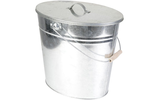 Kamino | Ascheeimer verzinkt | 24 Liter