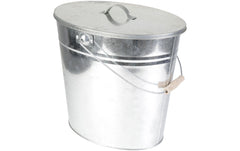 Kamino | Ascheeimer verzinkt | 24 Liter