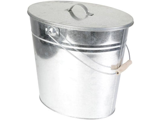 Kamino | Ascheeimer verzinkt | 24 Liter
