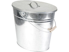 Kamino | Ascheeimer verzinkt | 24 Liter