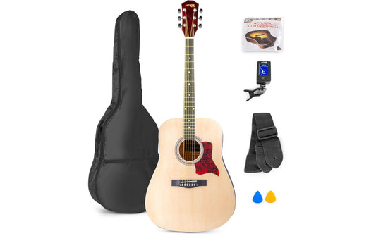 MAX, Westerngitarre SoloJam Set Natur