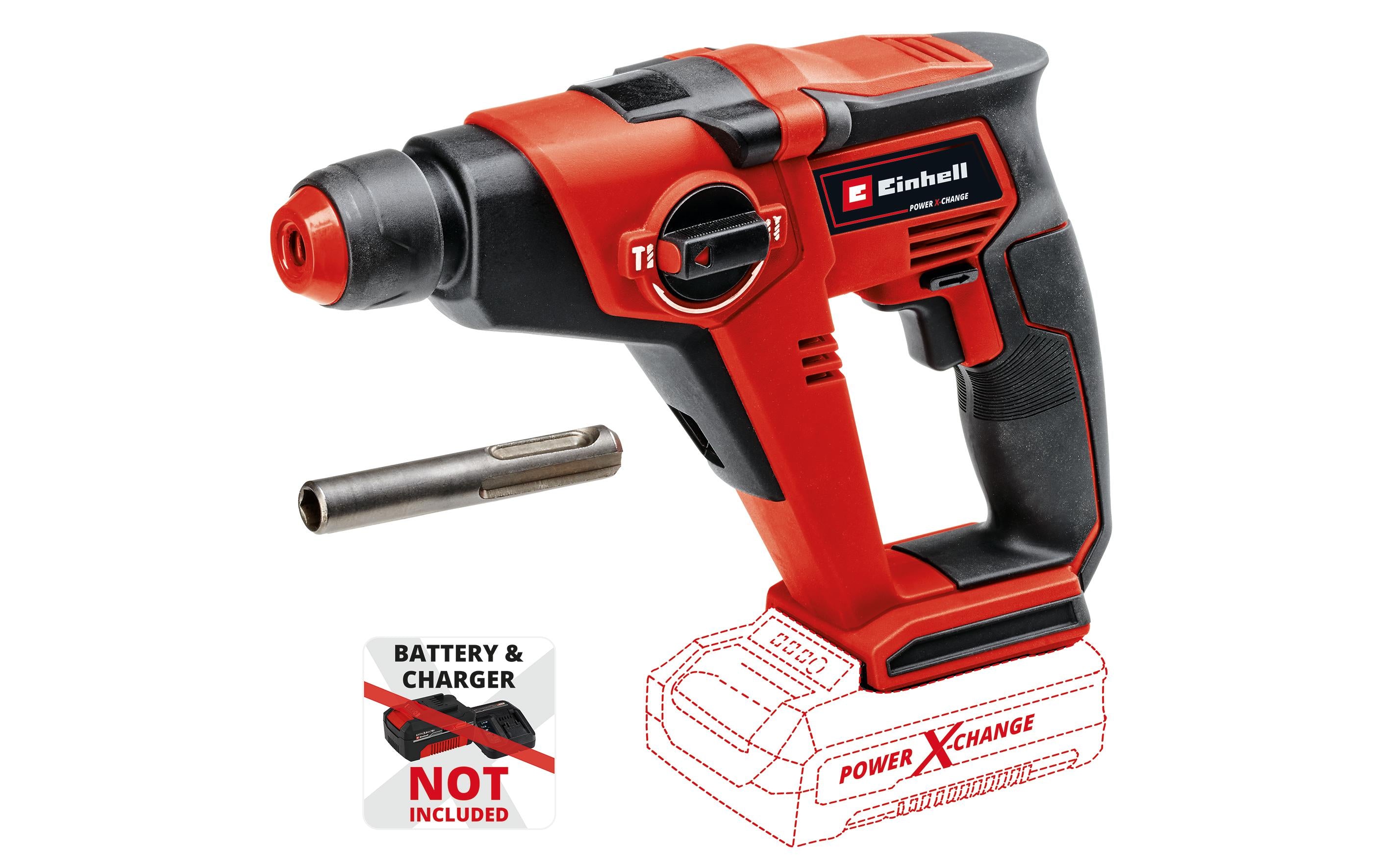 Einhell Akku-Bohrhammer TE-HD18/12 Li Solo