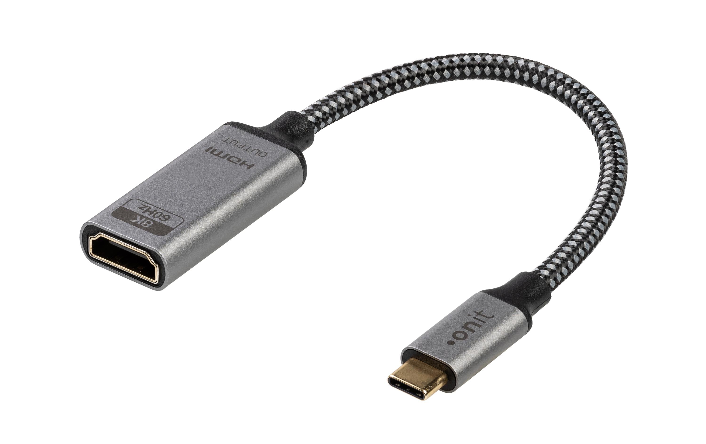 onit 8K@60Hz Adapter C-HDMI 0.2m