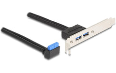 Delock Slotblech 1 x USB 5 Gbps 90 Grad
