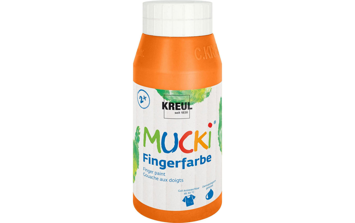 Kreul, Fingerfarbe Mucki 750 ml, Orange