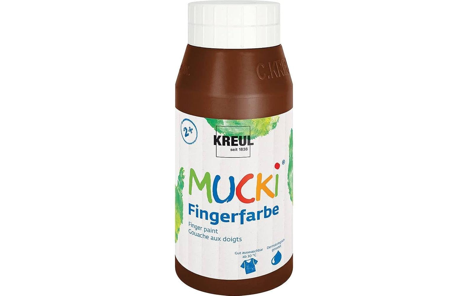 Kreul, Fingerfarbe Mucki 750 ml, Braun