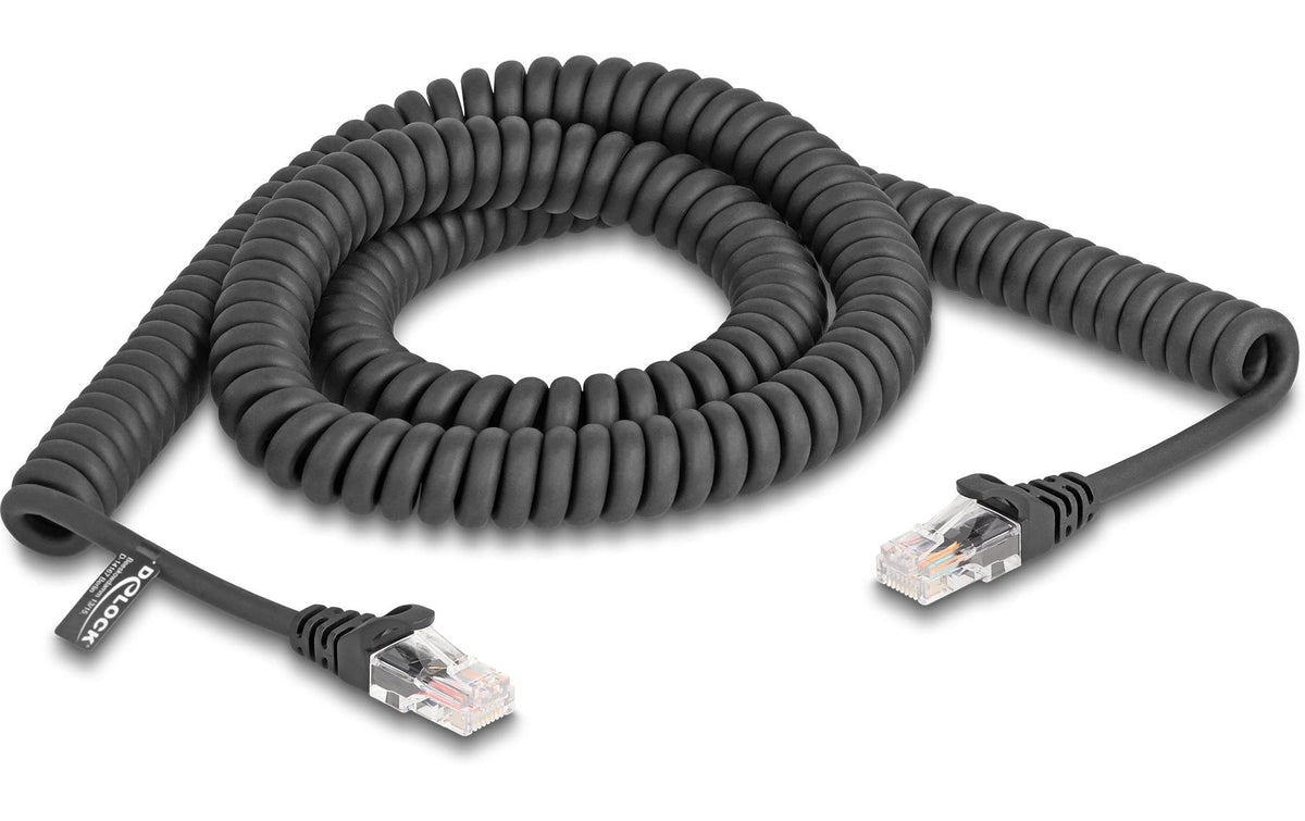 Delock RJ45 Spiralkabel Cat.5e