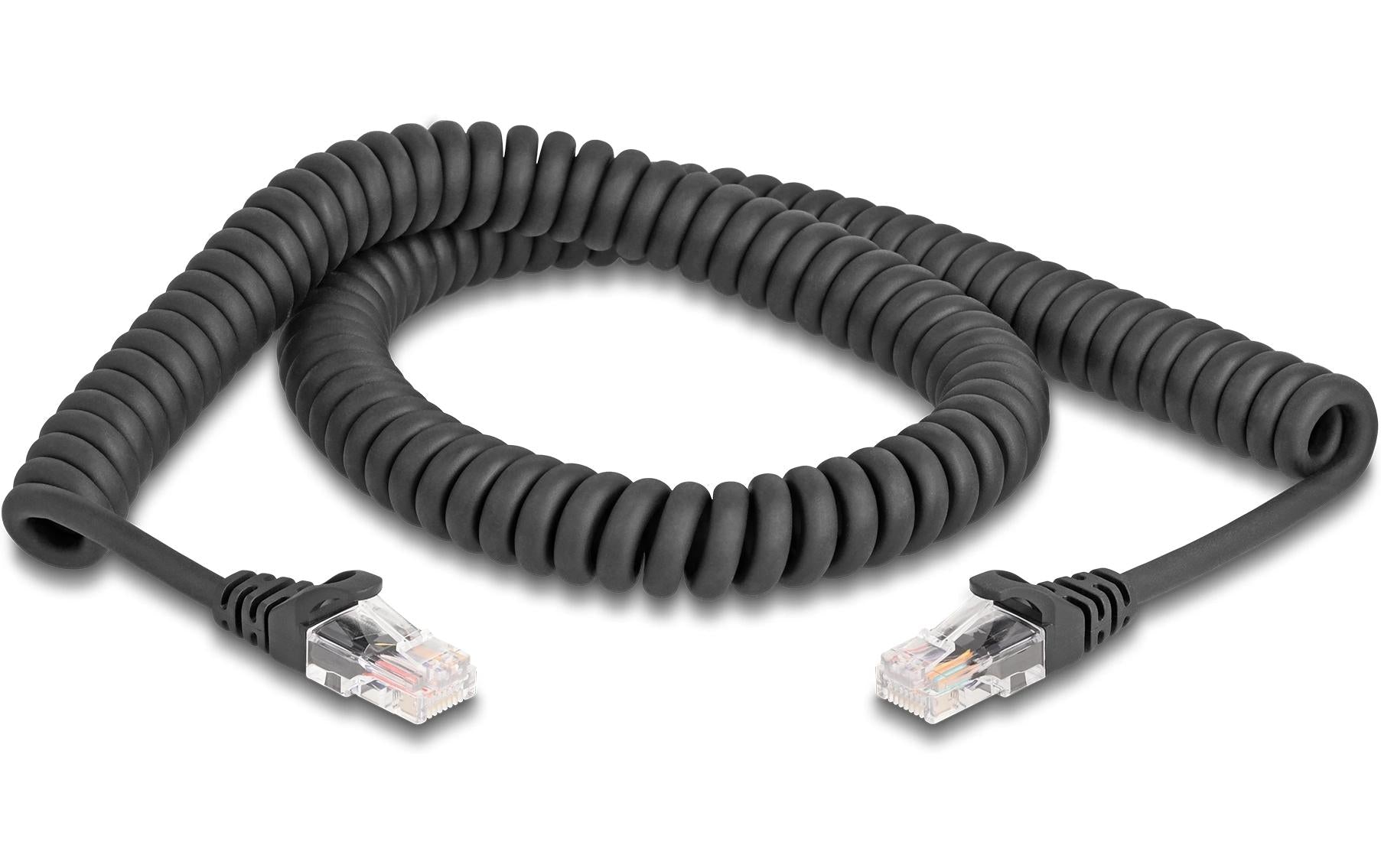 Delock RJ45 Spiralkabel Cat.5e