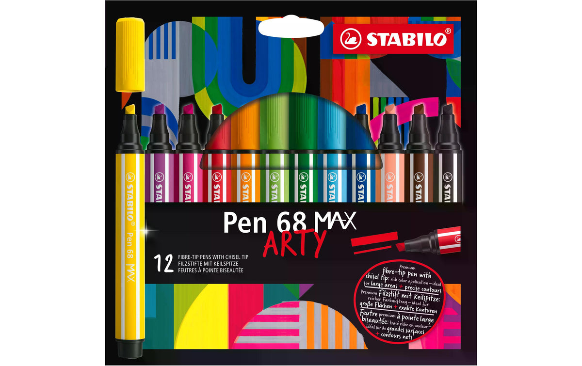 STABILO Pen 68 MAX 12er ARTY
