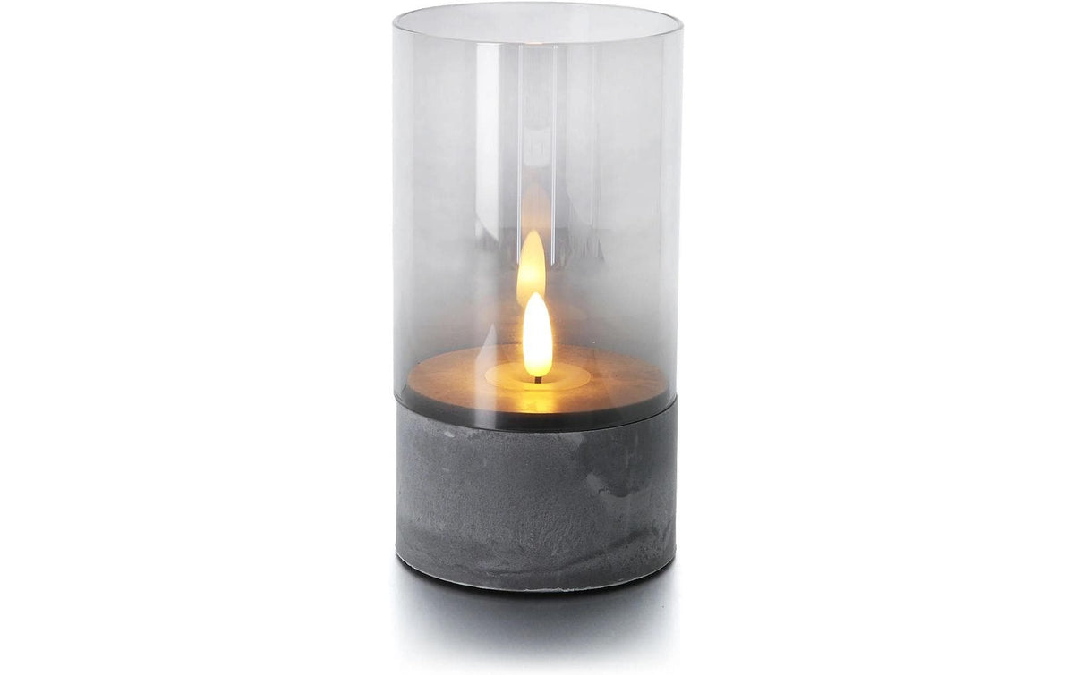 balthasar LED Kerze Gracia grau