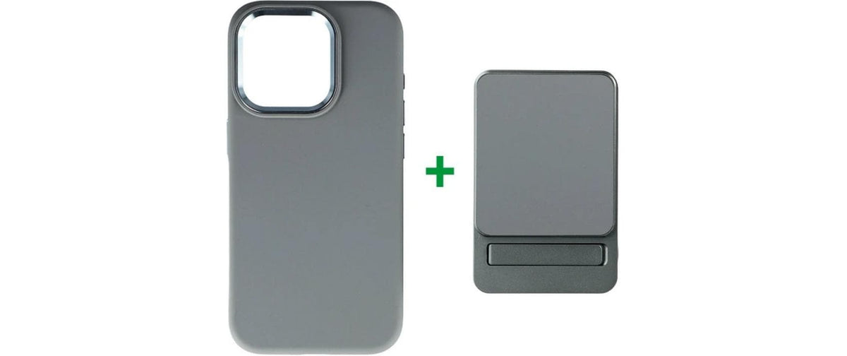 4SMARTS Powerbank + Cover Grau
