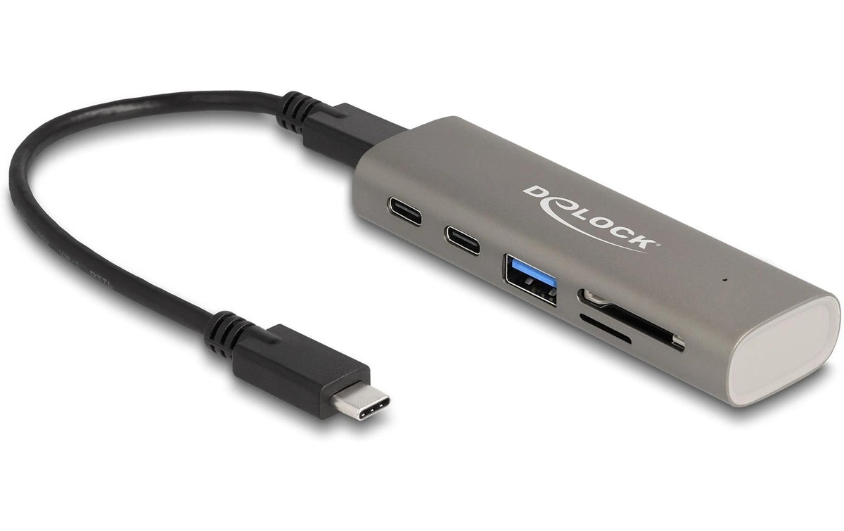 Delock 3 Port USB 10 Gbps Hub ink. SD