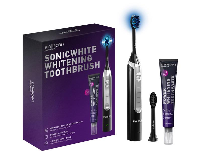 Smilepen | GES Smilepen Schallzahnbürste SonicBlue | Whitening, inkl. 2 Ersatzbürstenköpfe