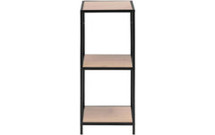 AC Design | Regal Seaford | MDF/Stahl, 35x37x82,5 cm, Wildeiche