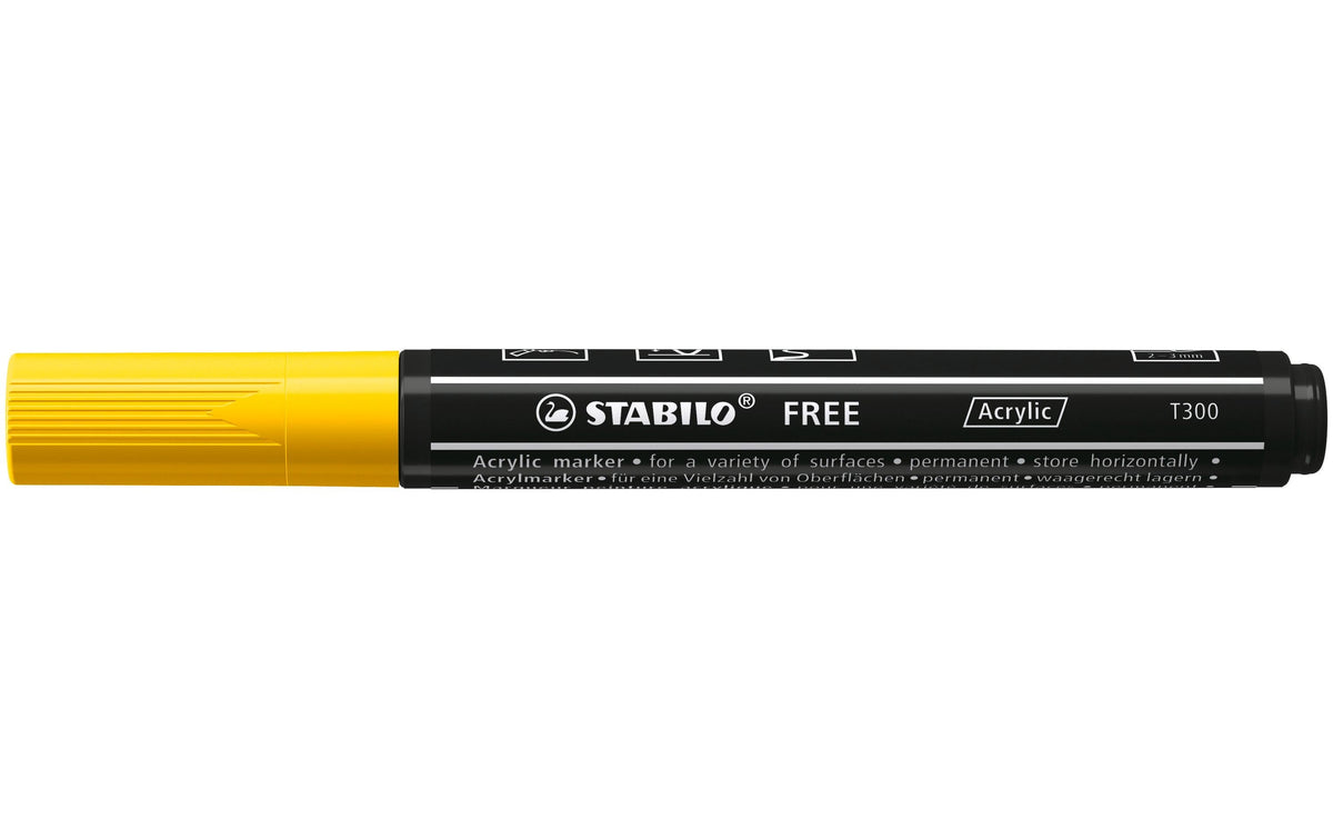 STABILO FREE Acrylic T300 gelb