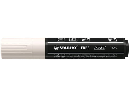 STABILO | FREE Acrylic T800C weiss | FREE ACRYLIC T800C EINZELSTIFT
