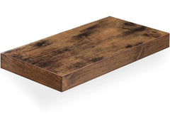 VASAGLE | Wandregal, Braun, 40 cm | 40x20x3.8 cm (LxBxH), Traglast 15 kg