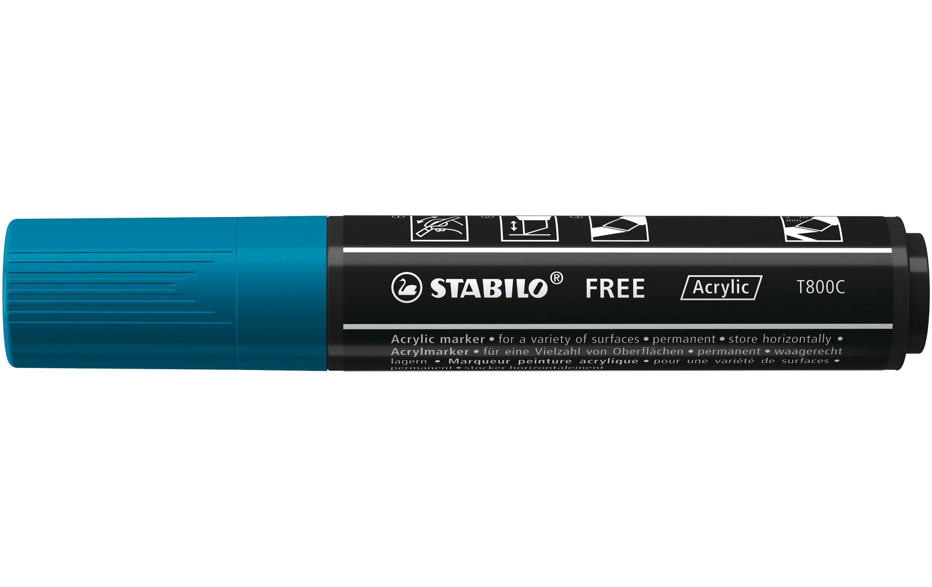STABILO FREE Acrylic T800C blaugrün