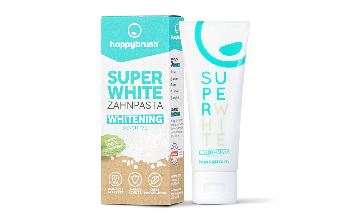 happybrush SuperWhite & Protect Zahnpasta