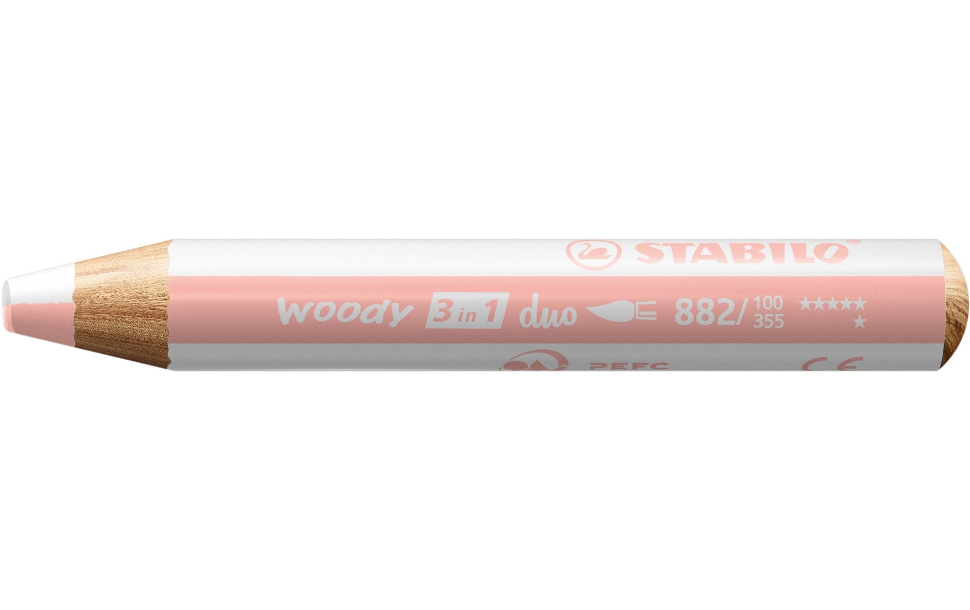 STABILO woody 3 in 1 duo weiss/apricot
