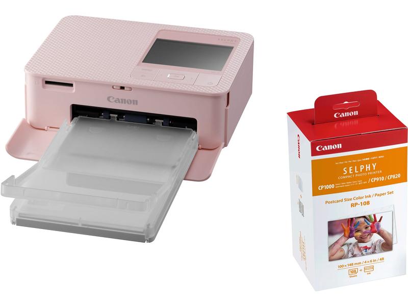 Canon | Selphy CP1500 pink, 300x300dpi,WLAN | +RP-108
