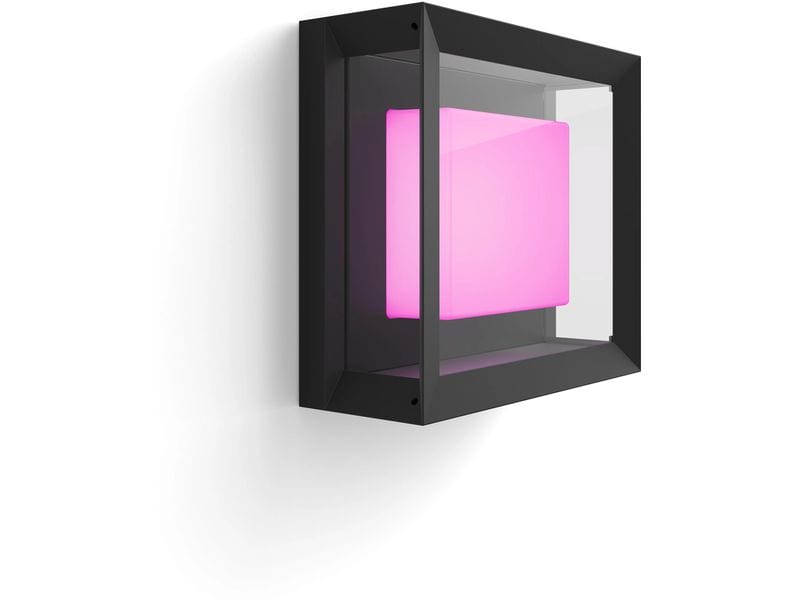 Philips Hue | Wand- Deckenleuchte Econic | 16W, 1200lm, 2200-6500K, schwarz