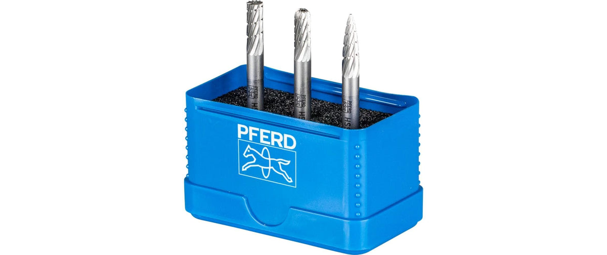PFERD HSS Frässtift Set 85 3-tlg. Zahn.3