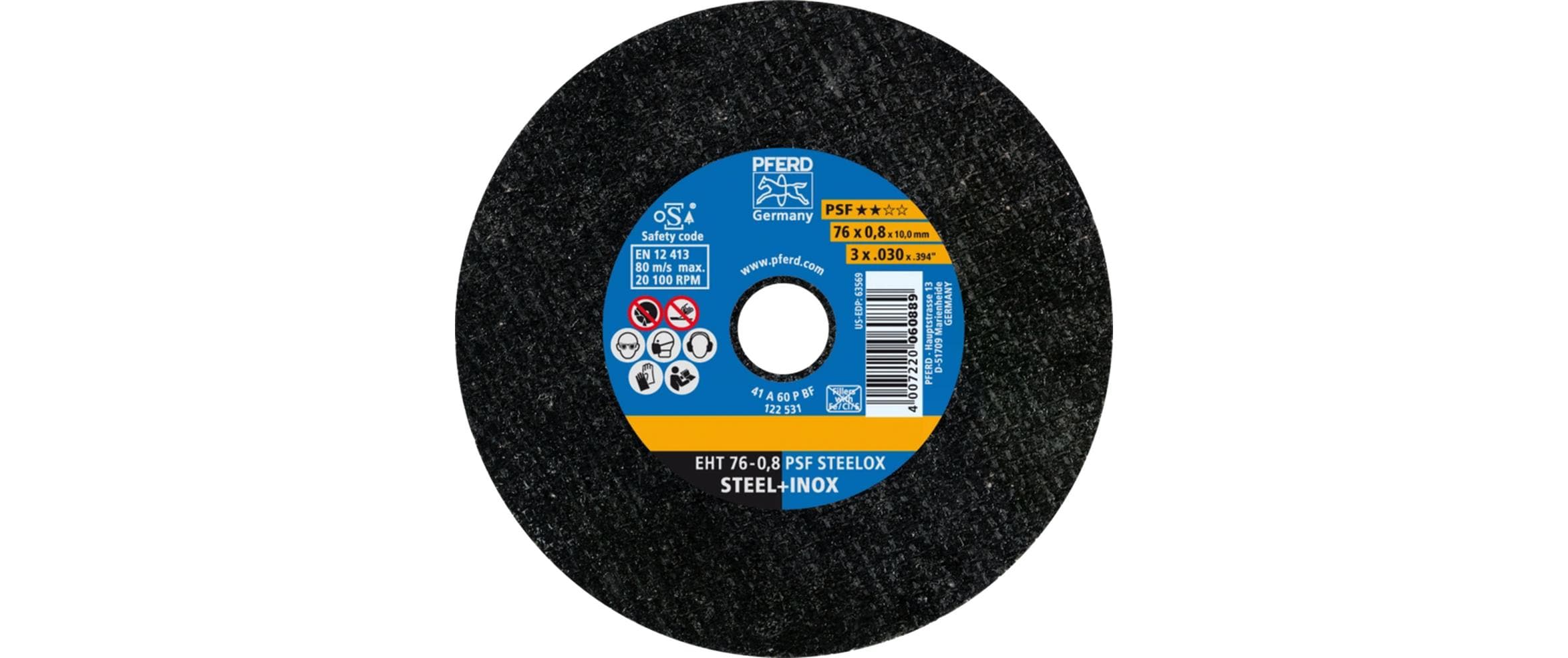 PFERD Trennscheibe EHT 76x0.8x10mm