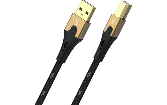 Oehlbach | USB-Kabel PRIMUS B USB A - USB B | 3m, Typ A-B, vergoldet, 3x Vollschirmung