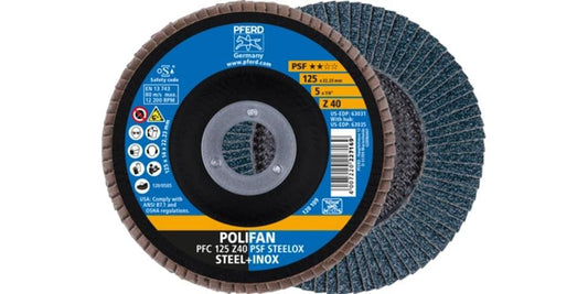 Pferd | Polifan Fächersch. 125x22.23mm Z120 | konisch, universall, Stahl