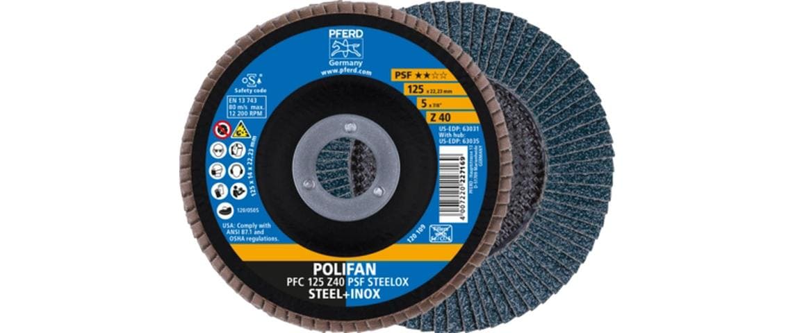 PFERD Polifan Fächersch. 125x22.23mm Z60