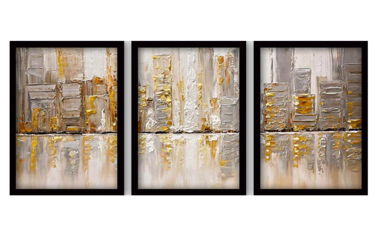 Wallxpert Bild Golden Art 3-teilig