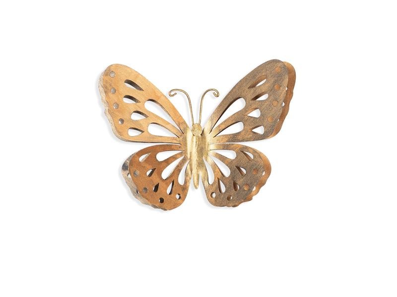Wallxpert | Wandeko Schmetterling | Metall, Grösse: 32 x 29 cm