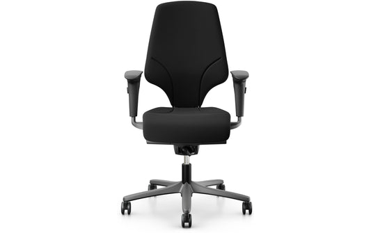 Giroflex | Bürostuhl 64 mit Polsterrücken | Farbe: Schwarz, Mit Armlehne, Extreme