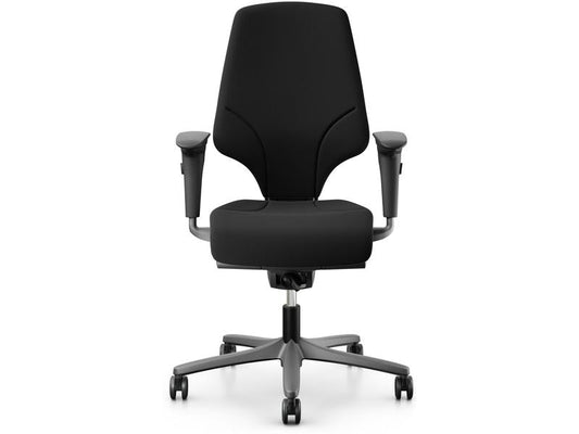 Giroflex | Bürostuhl 64 mit Polsterrücken | Farbe: Schwarz, Mit Armlehne, Extreme