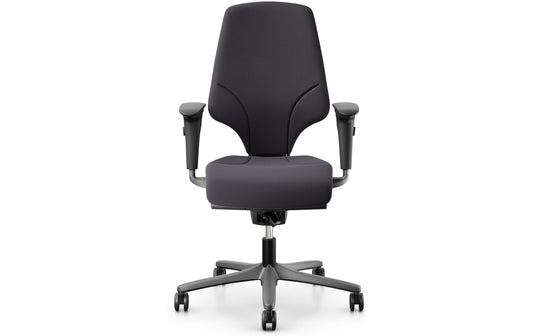 Giroflex | Bürostuhl 64 mit Polsterrücken | Farbe: Charcoal, Mit Armlehne, Extreme